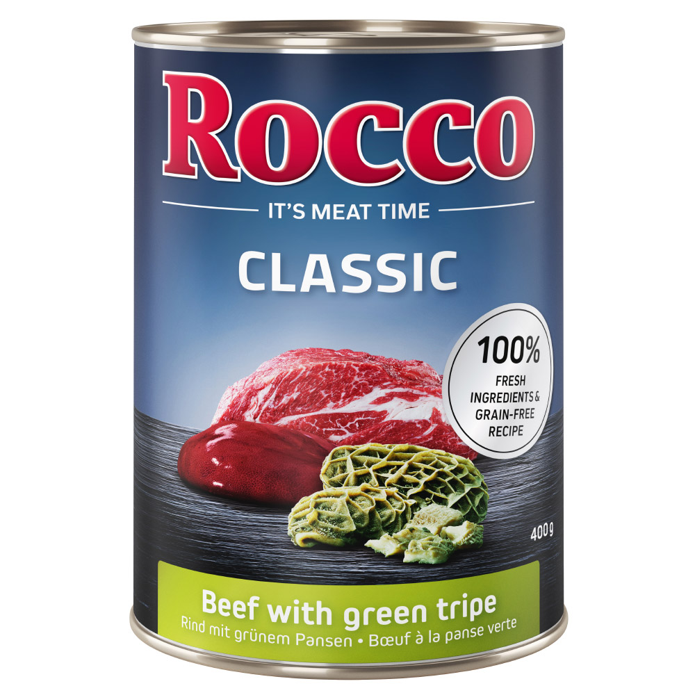 foto del prodotto rocco classic 6 x 400 g alimento umido per cani manzo con trippa