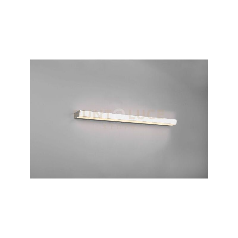 foto del prodotto rocco h2o applique led 13w 1400lm, 3000k bi emissione cromo ip44 l. 90cm