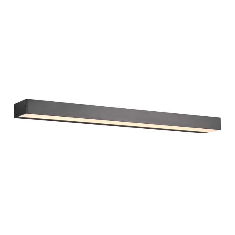 foto del prodotto rocco h2o applique led biemissione nero ip44 l. 60cm