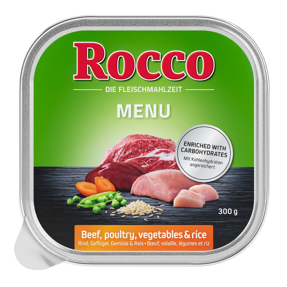 foto del prodotto rocco menù vaschette 27 x 300 g - manzo con pollame