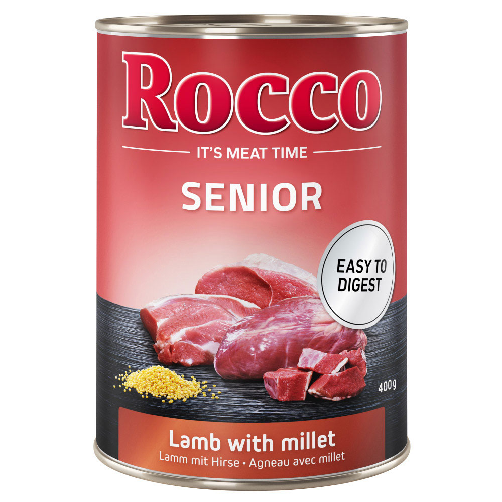 foto del prodotto rocco senior 6 x 400 g umido per cane agnello con miglio