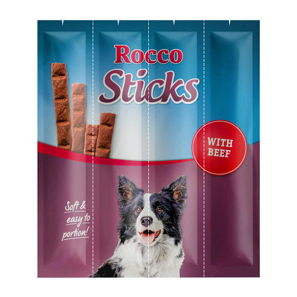 foto del prodotto rocco sticks snack per cane manzo 12 pz 120 g 