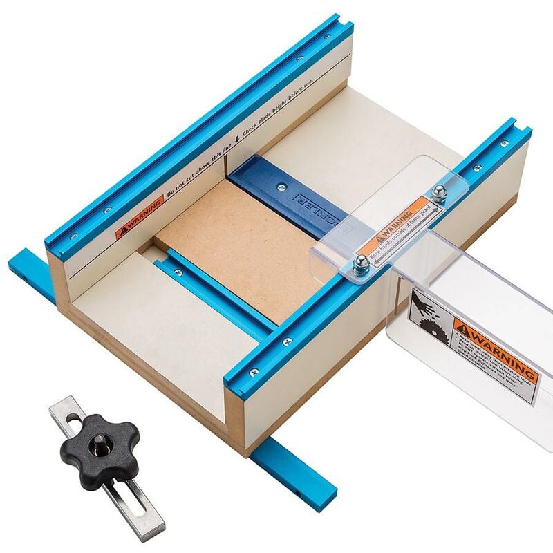 foto del prodotto rockler slitta per tagliare piccoli pezzi con la sega da banco 12 x 15 1 2 x 3 1 2 