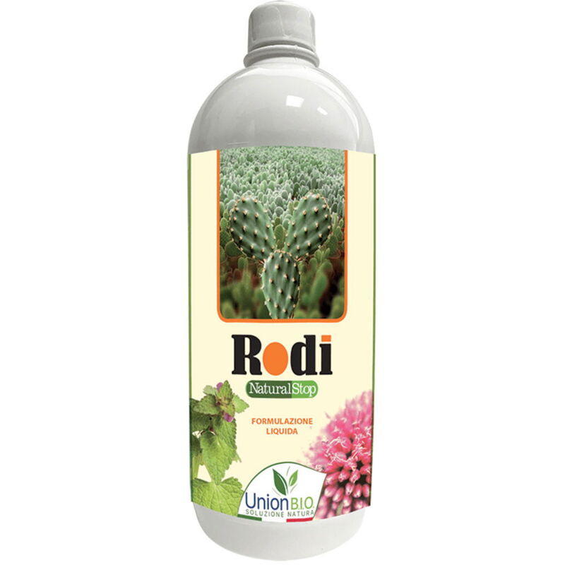 foto del prodotto rodi natural stop liquido a matrice vegetale che crea una barriera fisica per topi e ratti 1000 ml