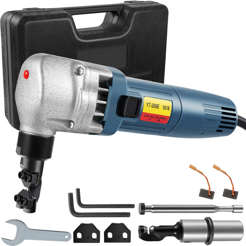 foto del prodotto roditrice per lamiera in metallo, spessore 0,07 pollici 1,8 mm 380 w 220 v cesoia elettrica per lamiera per lamiere, materiali ondulati, tubi,