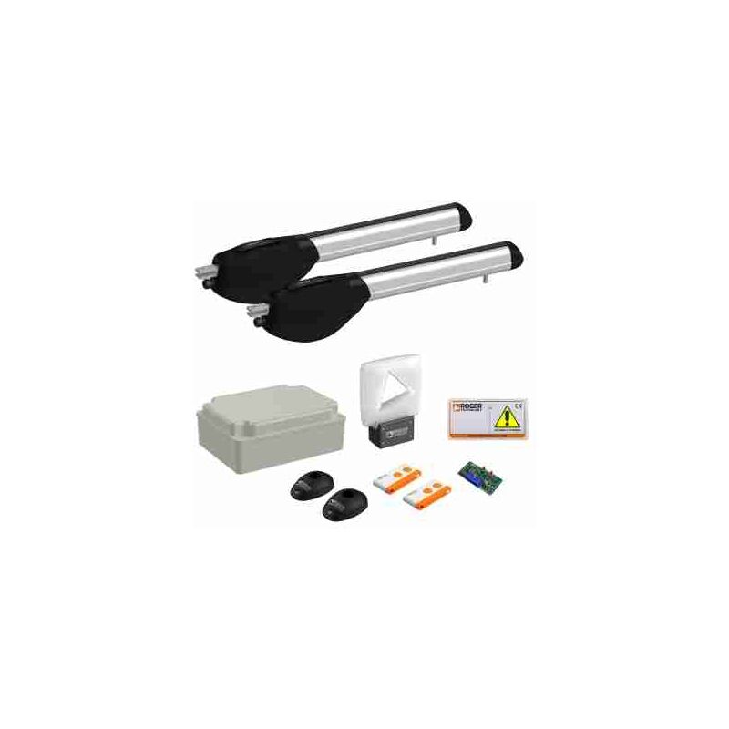 foto del prodotto roger kit r20 310 kit motoriduttori per battenti fino a 2.5 mt 230v corto veloce