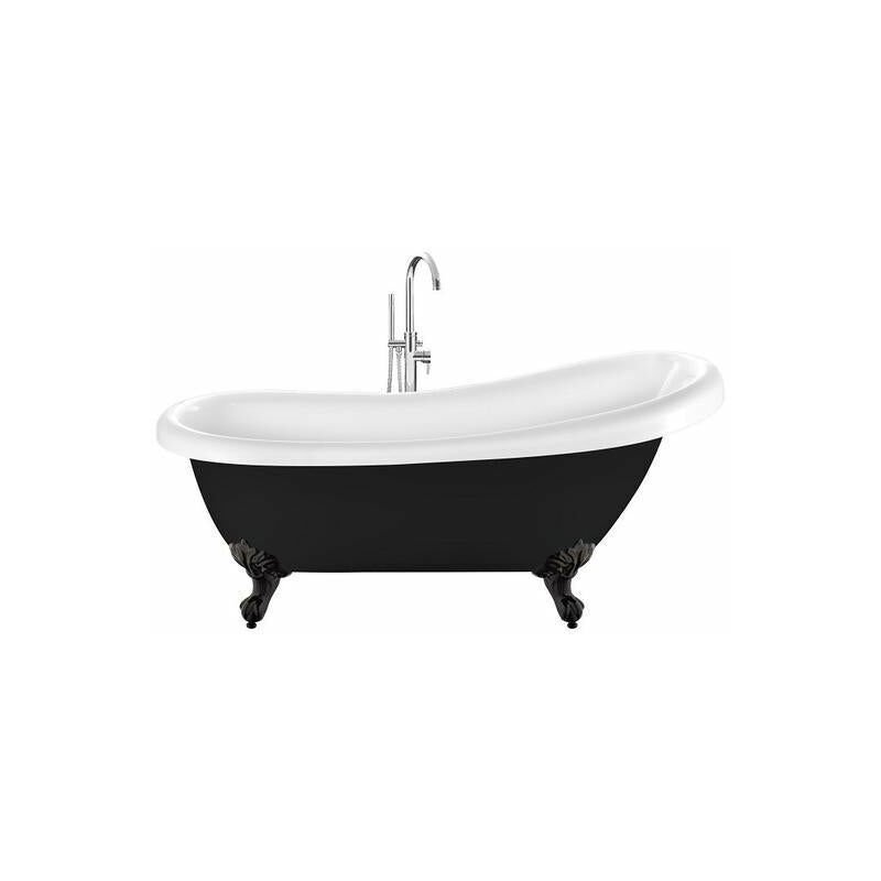 foto del prodotto rogier mothes vasca da bagno freestanding con piedini richmond nera 171 cm piedini di aquila neri