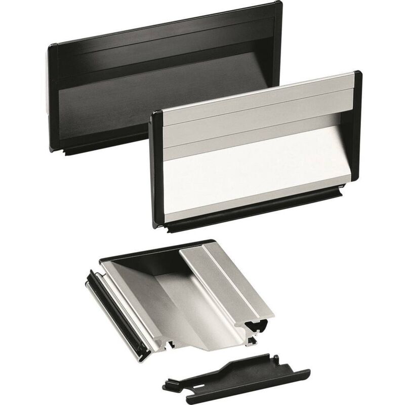 foto del prodotto rohde sg 73.118.a4 maniglia a conchiglia fissaggio con inserto in gomma nero l x l x a 118 x 19.5 x 90 mm 1 pz.