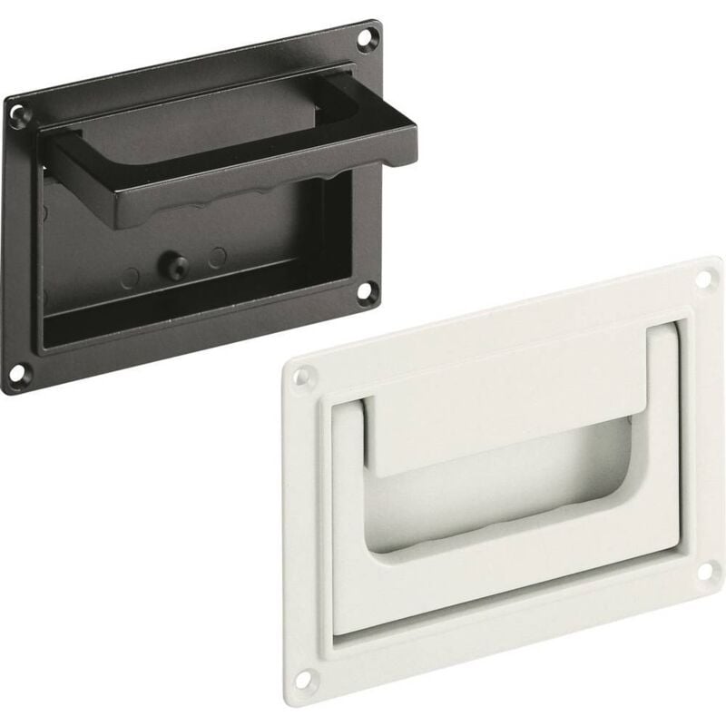 foto del prodotto rohde sk 79.r118.9005 maniglia a conchiglia pieghevole con molla di ritorno nero l x l x a 130 x 20.5 x 91 mm 1 pz.