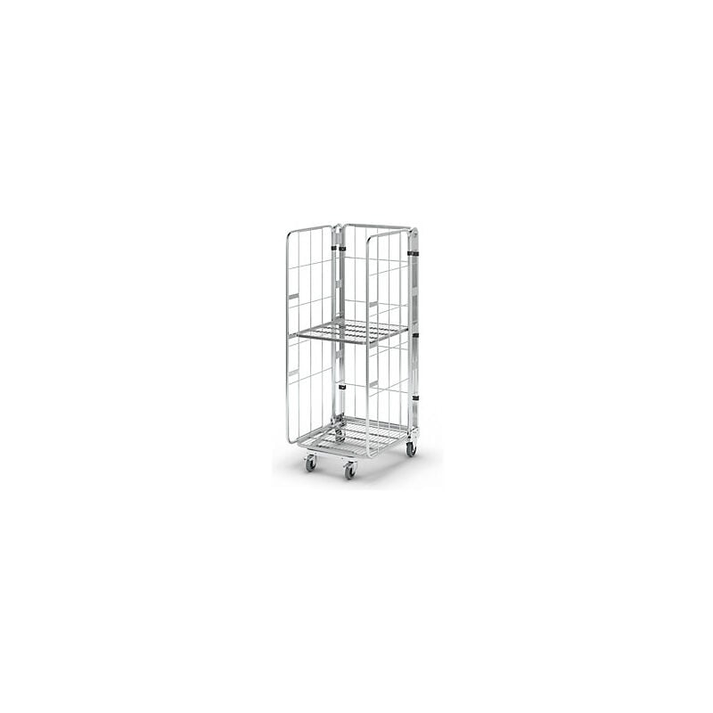 foto del prodotto rollcontainer impilabile 3 lati con ripiano a kaiserkraft