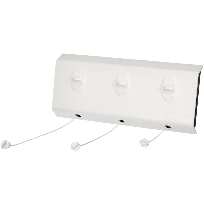foto del prodotto rollfix 150 stendibiancheria triplo con palangari, lunghezza 5 m ciascuno, colore bianco leifheit