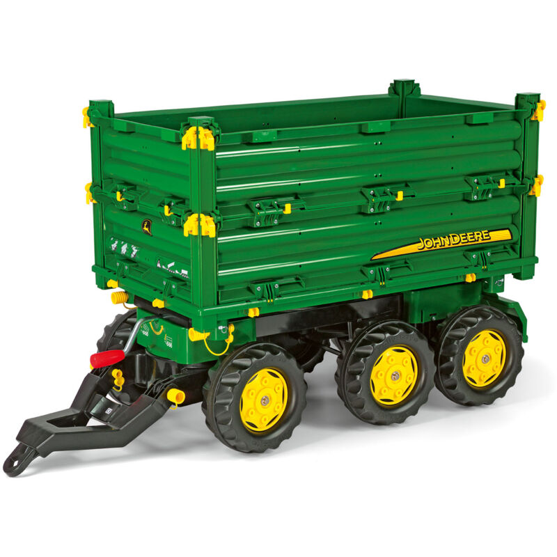foto del prodotto rolly toys 125043 rollymulti trailer jd, ribaltabile trilaterale