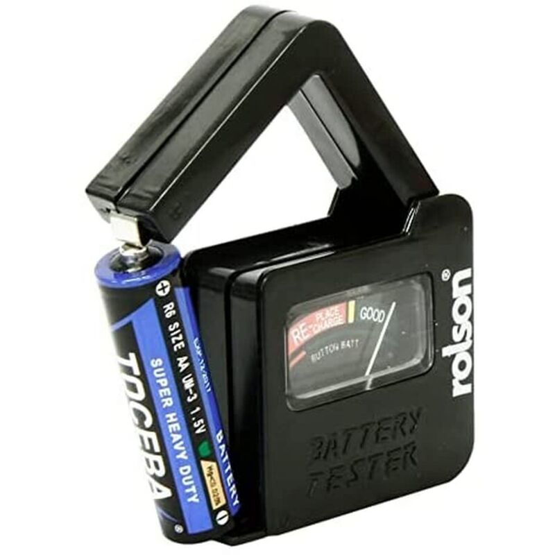 foto del prodotto rolson, 28100, battery tester