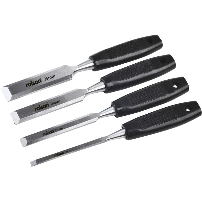 foto del prodotto rolson 56159 set di 4 scalpelli da legno
