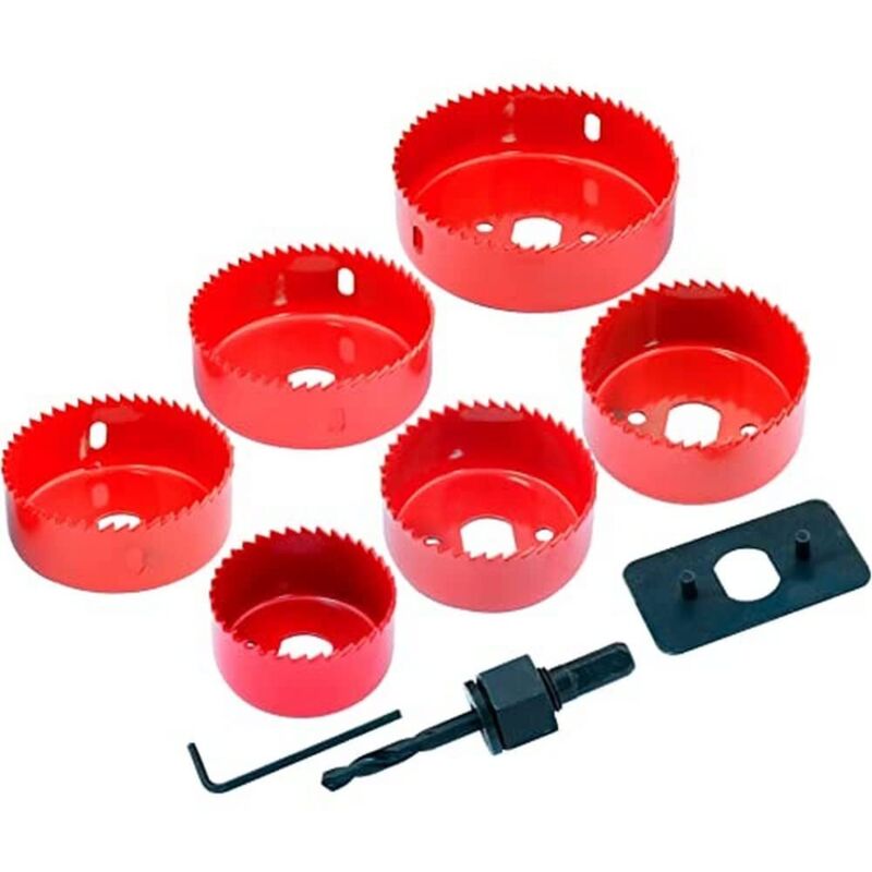 foto del prodotto rolson 58143 set di frese a tazza, 9 pezzi