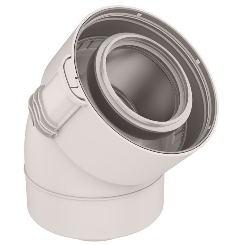 foto del prodotto rolux condensation elbow 60 100mm pptl pp 45 sekurit