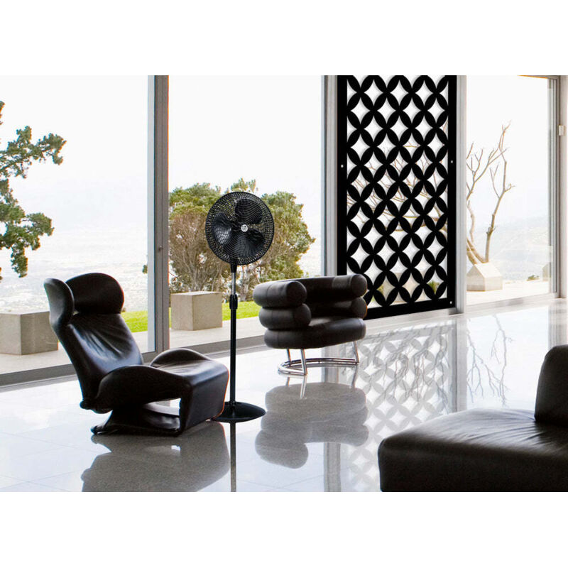 foto del prodotto rombi pannello in pvc traforato parasole misura 73x148 cm colore nero