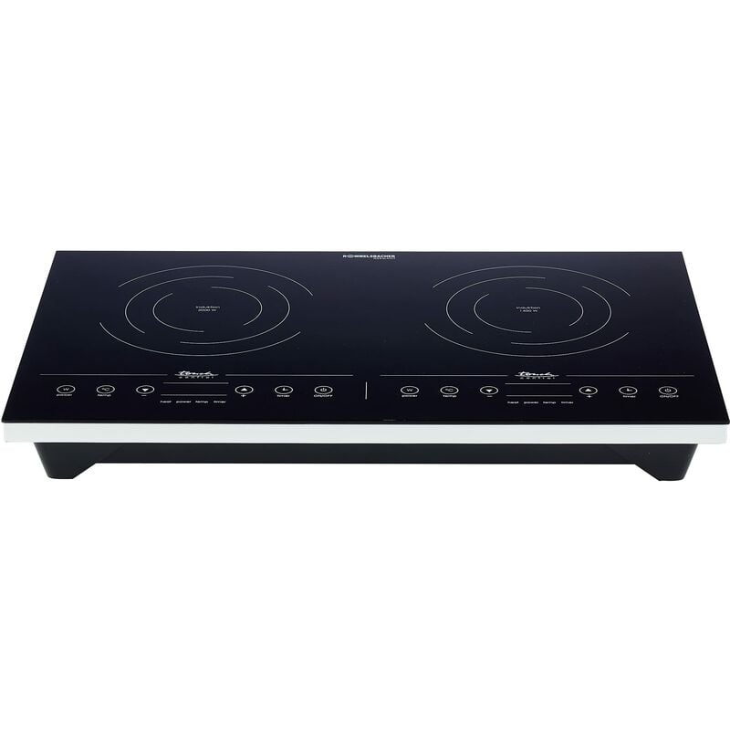 foto del prodotto rommelsbacher ct 3410 in da tavolo a induzione nero, bianco piano cottura