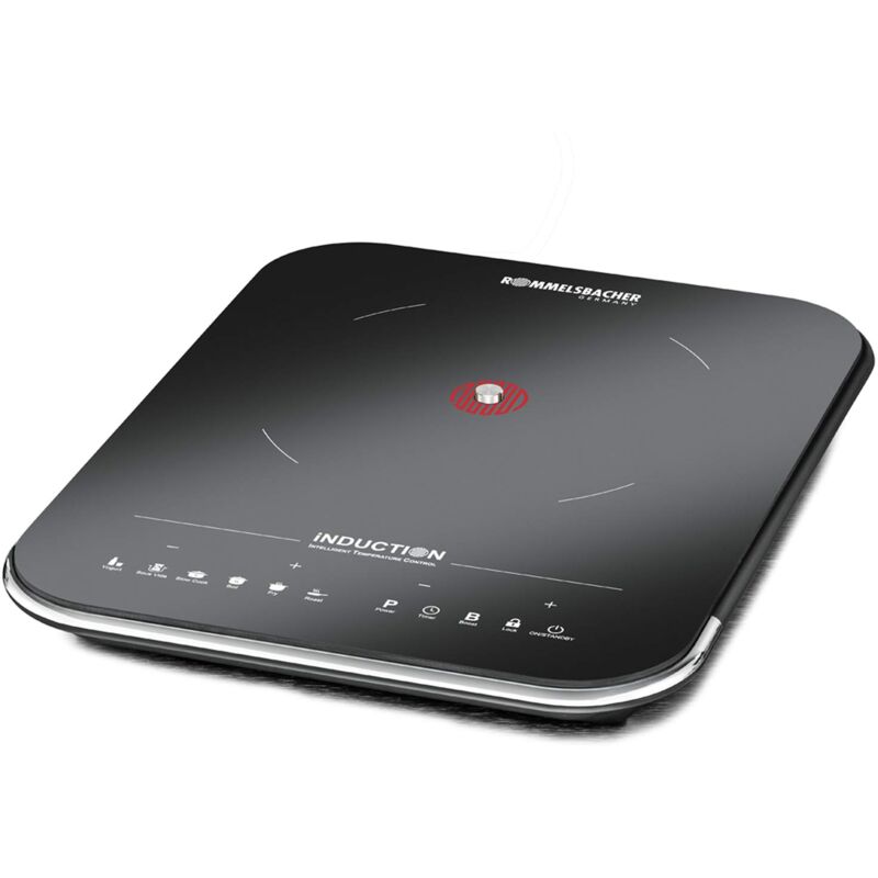 foto del prodotto rommelsbacher - cts 2000 in piani di cottura nero, argento piano di cottura con piano cottura a induzione de 1 zona e