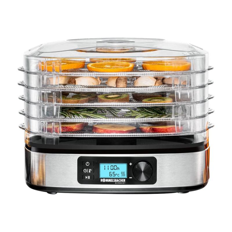 foto del prodotto rommelsbacher dehydrator stainless steel black silver da 350 da 350 