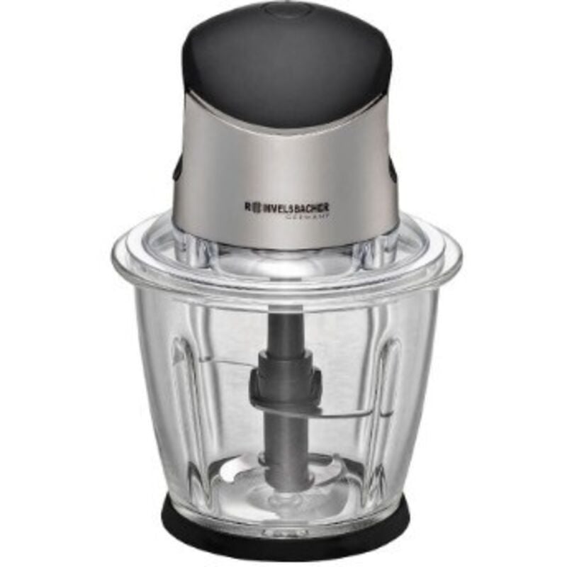 foto del prodotto rommelsbacher - mz 500 tritatutto elettrico de 1,5 l 500 w nero, acciaio inox
