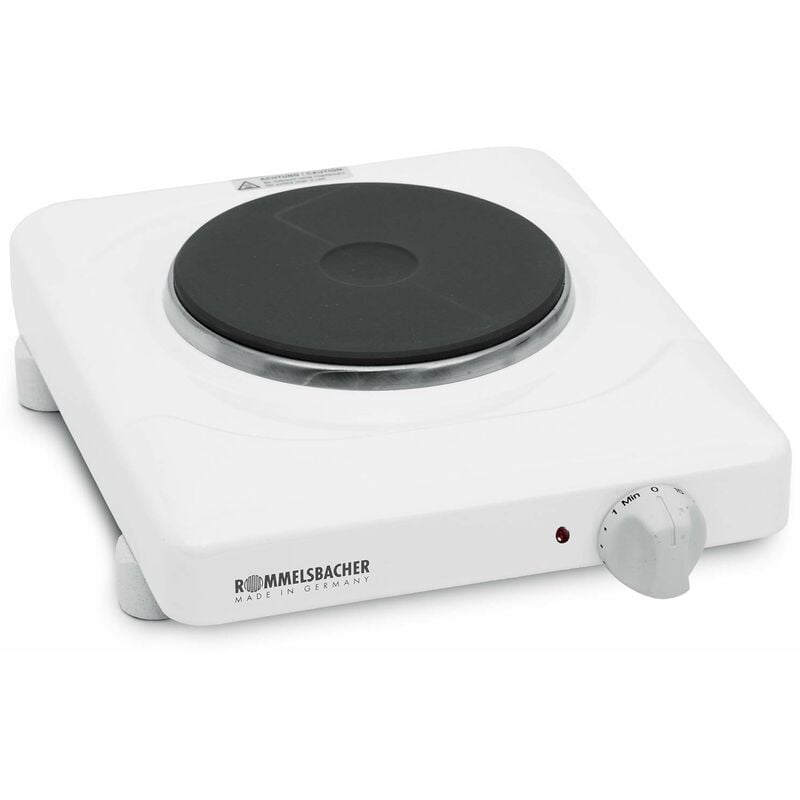 foto del prodotto rommelsbacher - ths 815 piastra singola, bianco, lega di acciaio ghisa smaltato plastica, nero, ciano, magenta, giallo