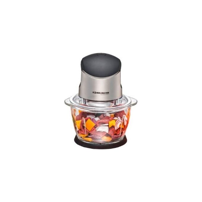 foto del prodotto rommelsbacher tritatutto multiuso mz 400 acciaio inox nero capacita 1 litro