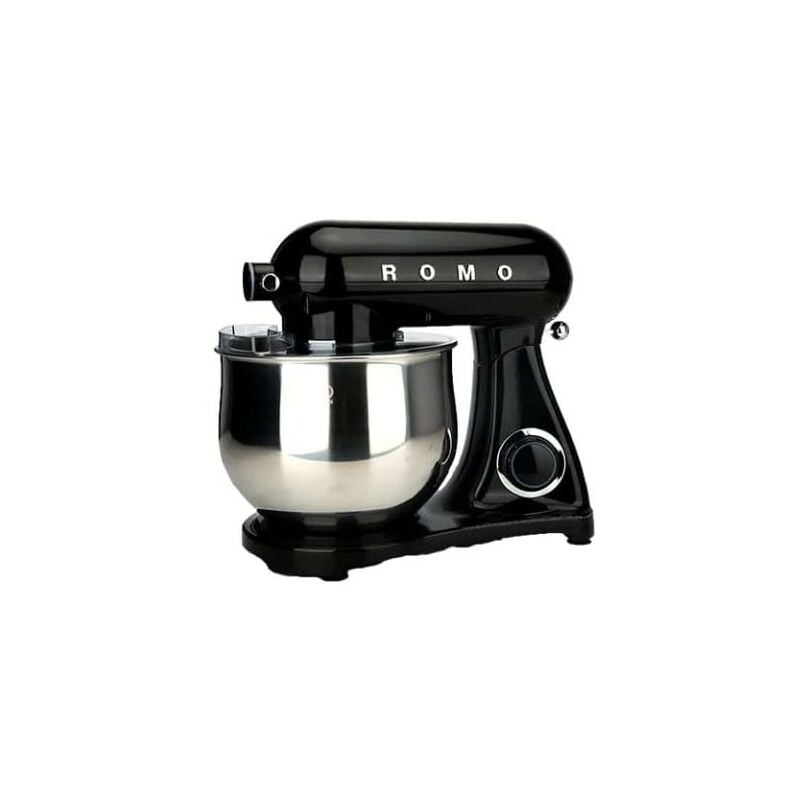 foto del prodotto romo impastatrice orbitale 1800w. robot da cucina professionale 8l. 6 velocit . design retr e vintage. colore nero