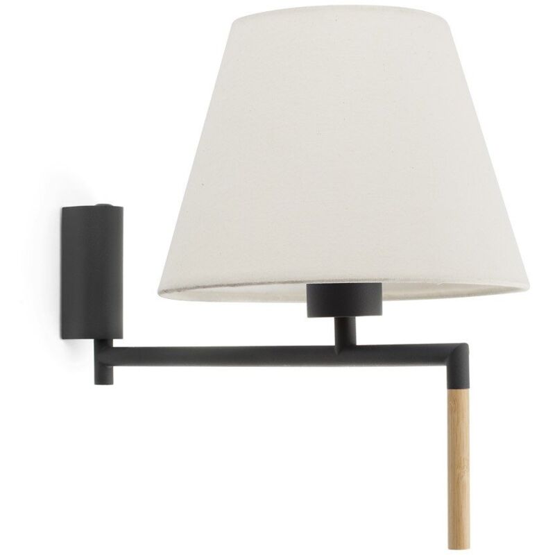 foto del prodotto ron lampada da parete grigio oscuro beige