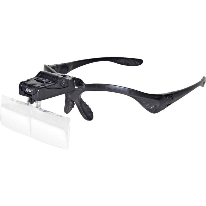 foto del prodotto rona 450989 450989 lente d ingrandimento da testa con illuminazione led, con clip, con illuminazione ingrandimenti 1 x