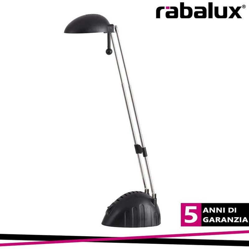 foto del prodotto ronald, led desk lamp 5w 6400k black luce fredda