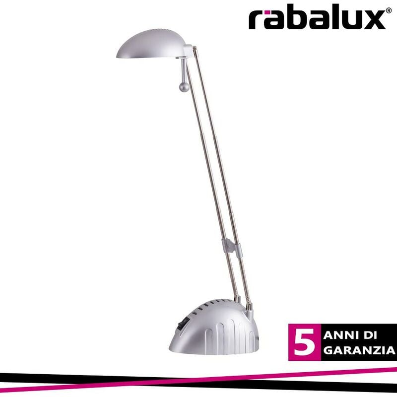 foto del prodotto ronald, led desk lamp 5w 6500k grey luce fredda