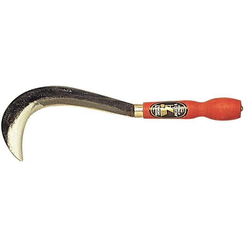 foto del prodotto roncolino con manico rosso cm. 14