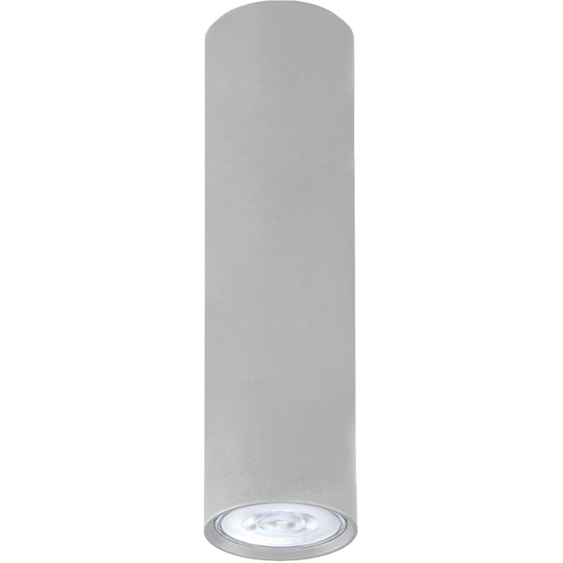 foto del prodotto rond plafoniera, 1x gu10, max 33w, metallo, bianco opaco, d.6cm x h40cm lumicom