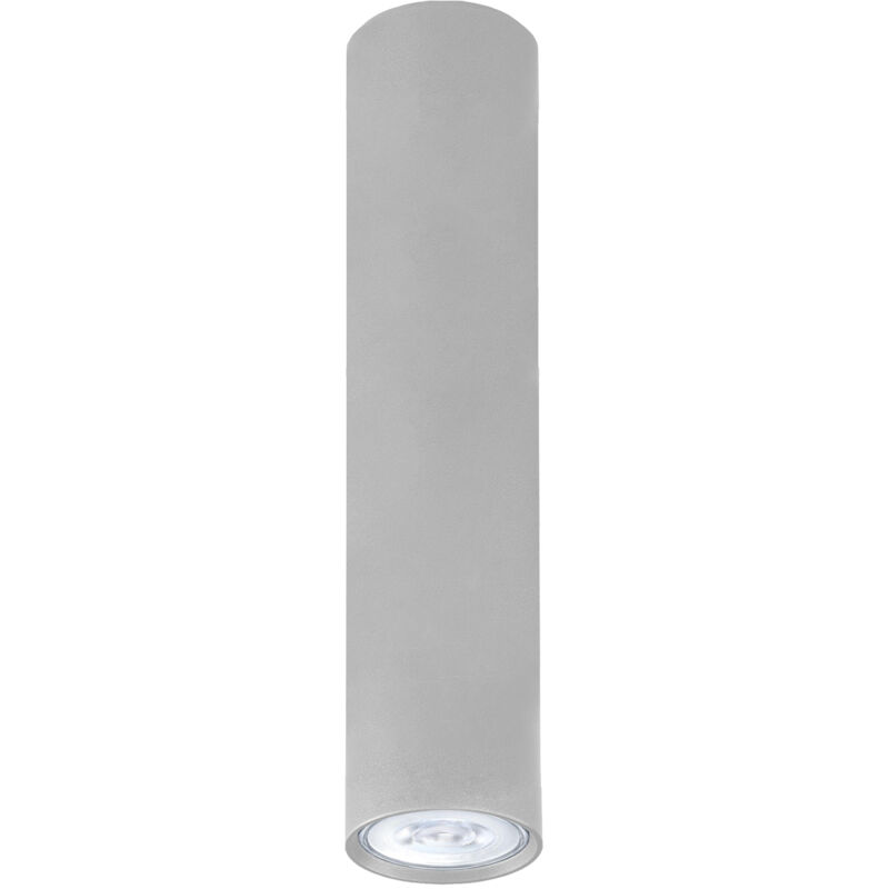foto del prodotto rond plafoniera, 1x gu10, max 33w, metallo, bianco opaco, d.6cm x h60cm lumicom