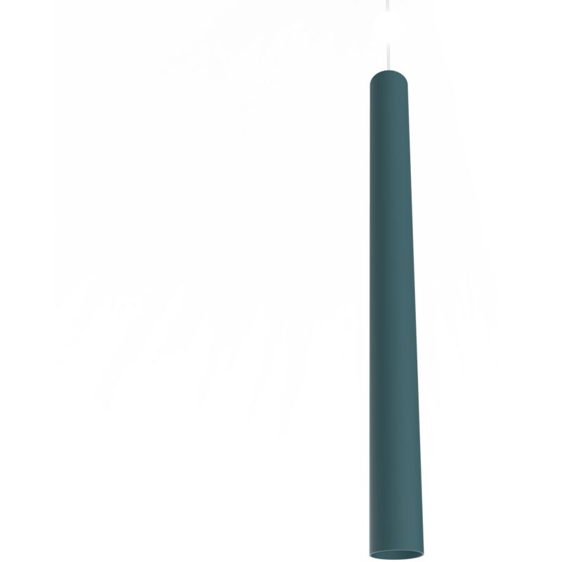 foto del prodotto rond sospensione, 1x gu10, max 33w, metallo, blu mediterraneo, h.60cm lumicom