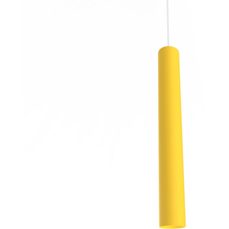 foto del prodotto rond sospensione, 1x gu10, max 33w, metallo, giallo, h.40cm lumicom