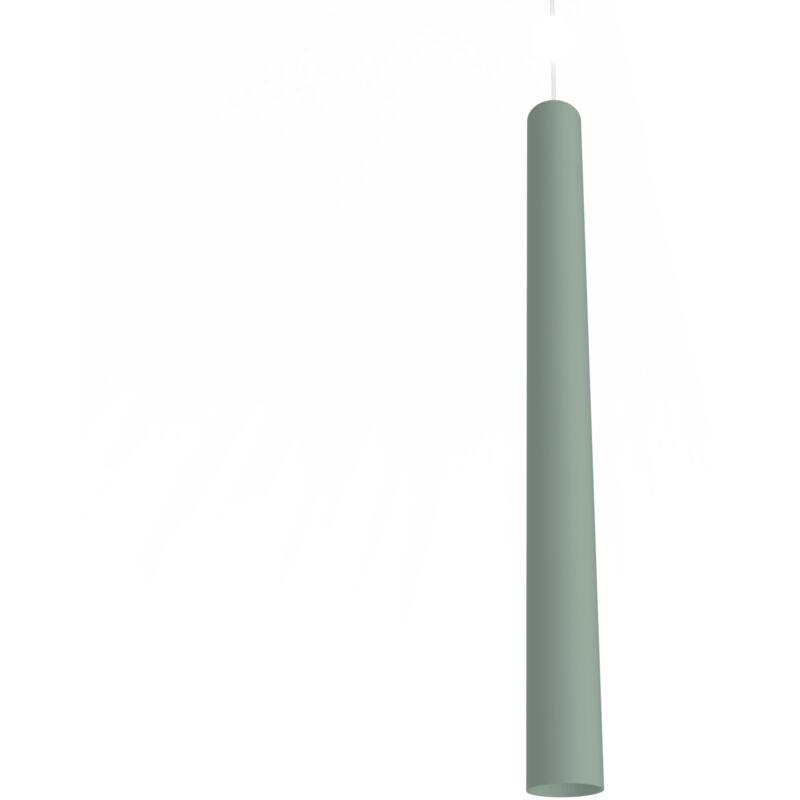 foto del prodotto rond sospensione, 1x gu10, max 33w, metallo, verde iceberg, h.60cm lumicom