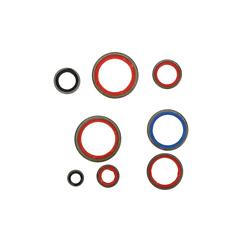 foto del prodotto rondella di guarnizione, rondella di guarnizione da 80 pezzi, kit di assortimento o ring universale, vari modelli di rondella di guarnizione per