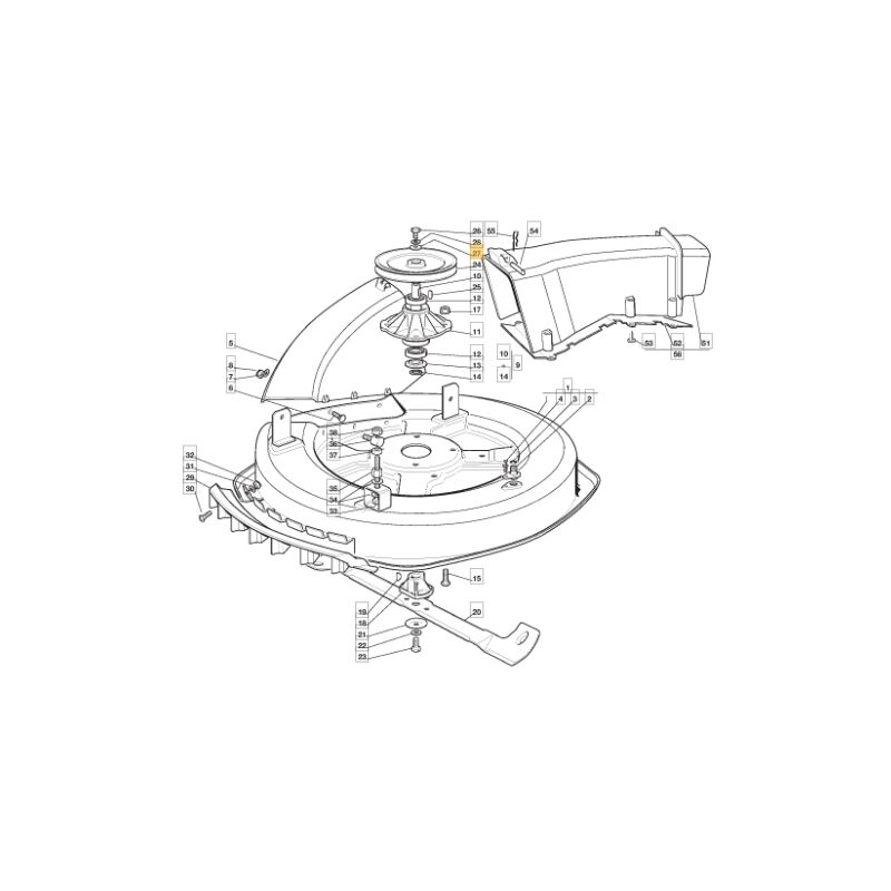foto del prodotto rondella leva comando trattorino modelli 1228h originale stiga 125670007 0