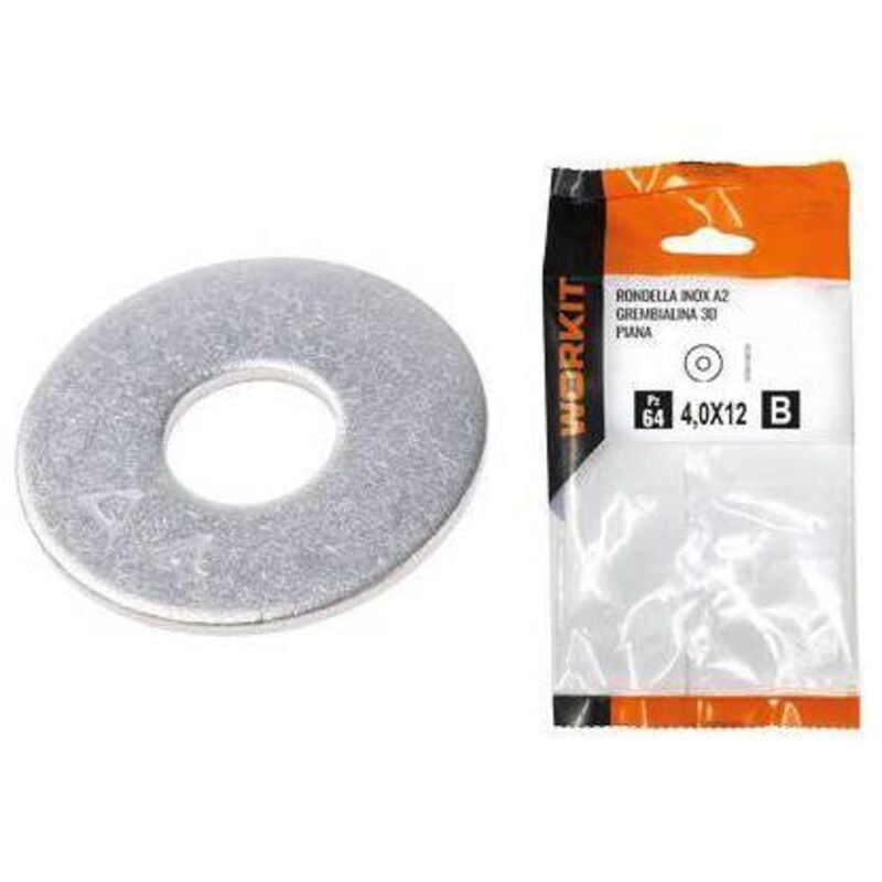 foto del prodotto rondella piana grembialina 3d inox a2 self workit