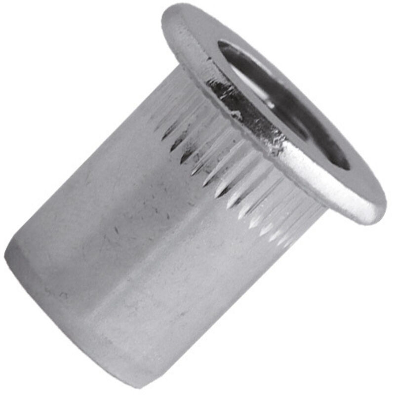 foto del prodotto rondelle filettata a testa piatta in acciaio tcd m4x12,5mm - confezione da 500