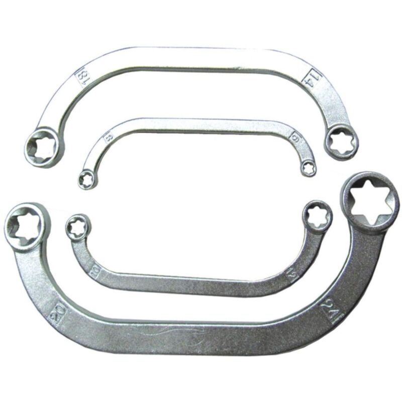 foto del prodotto rondelle torx curve da e6 a e24 4 pezzi