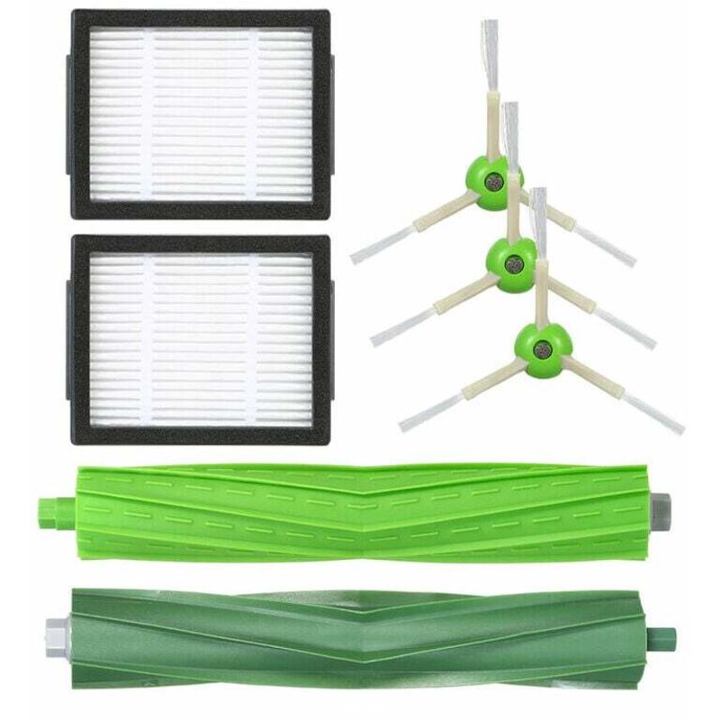 foto del prodotto roomba i7 i7 i7 plus e5 e6 e7 set di accessori per aspiratore 3 spazzole laterali 2 2 spazzole principali