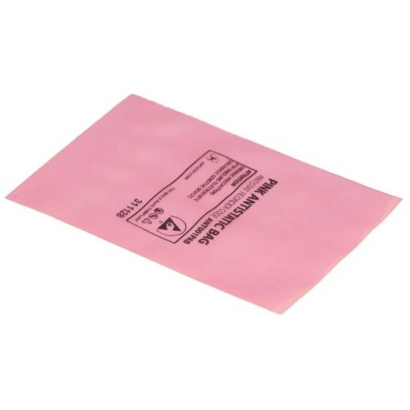 foto del prodotto rosa antistat 001 0023 sacchetto esd l x l 355 mm x 305 mm 100 pz.