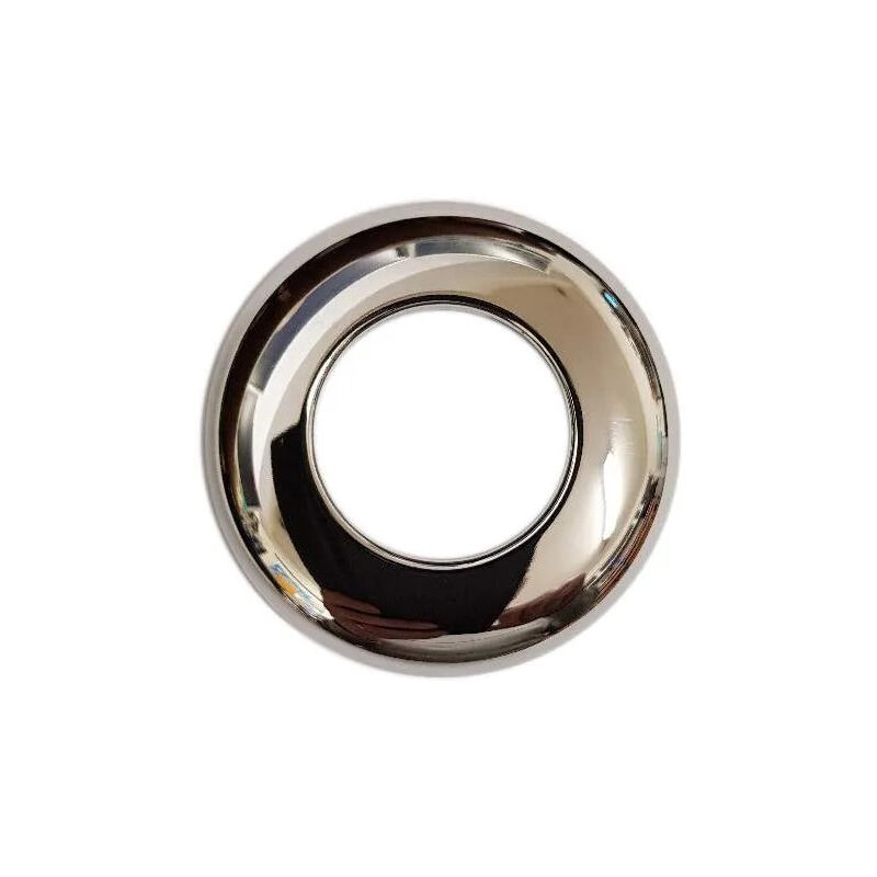 foto del prodotto rosa in ottone cromato, diametro 65mm, spessore 15mm, passaggio 32mm
