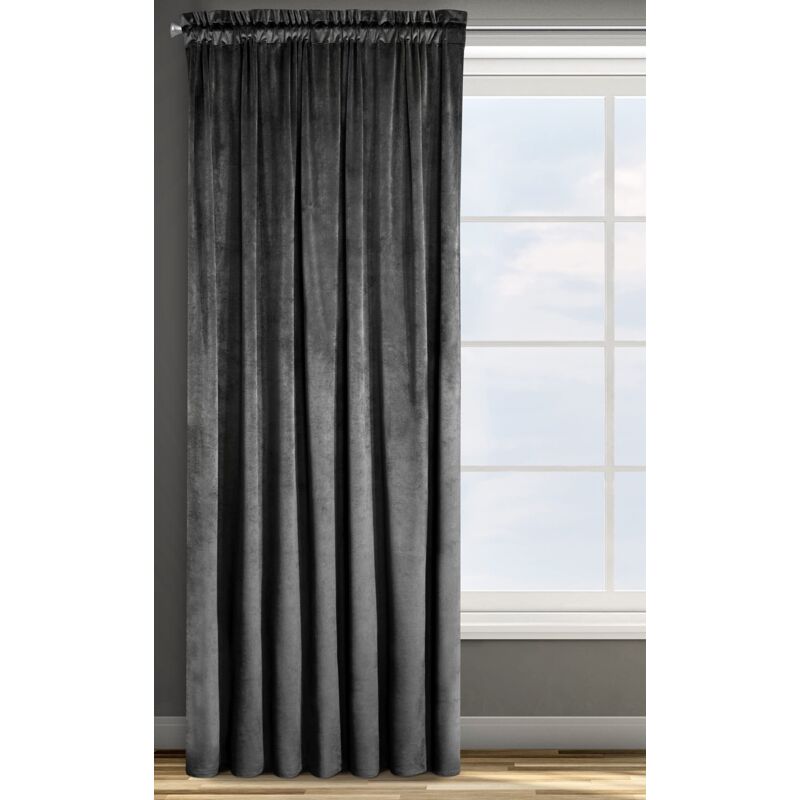 foto del prodotto rosa tenda in velluto con fettuccia arricciatenda 1 unit , soffice, pannello, drappo classico, glamour, elegante, soggiorno, camera da letto, 290