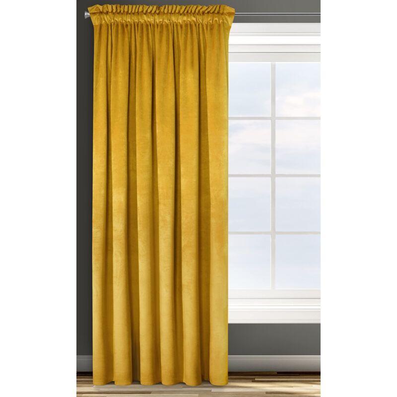 foto del prodotto rosa tenda in velluto con fettuccia arricciatenda 1 unit , soffice, pannello, drappo classico, glamour, elegante, soggiorno, camera da letto, 290