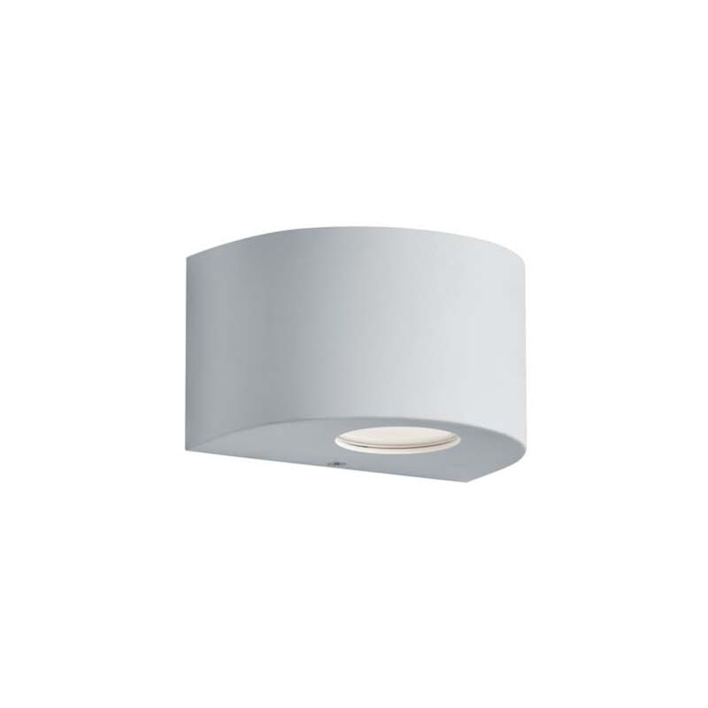 foto del prodotto rosario applique led da esterno mezza luna bianca con diffusori intercambiabili l.15cm