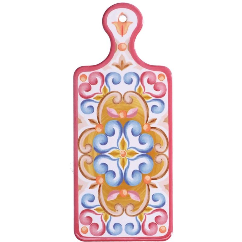 foto del prodotto rose tulipani tagliere rettangolare 12x29 cm borgo